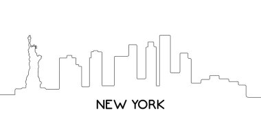 Bir New York izole anahat