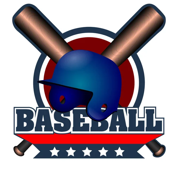 Isoliertes Baseball-Emblem — Stockvektor