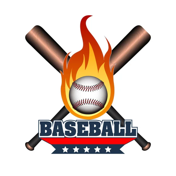 Isolated baseball emblem