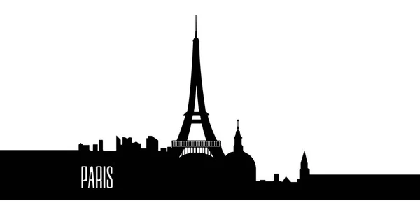 Silhouette isolée de Paris — Image vectorielle