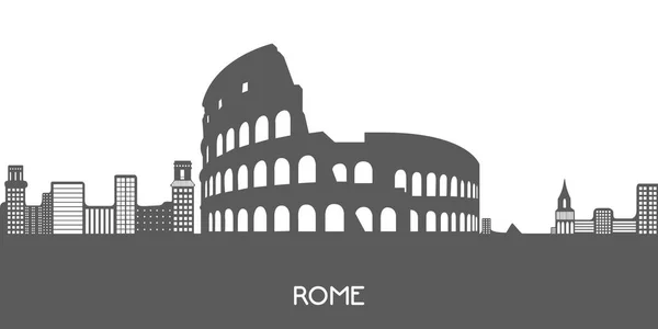 Geïsoleerde stadsgezicht van Rome — Stockvector