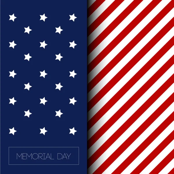 Memorial day illustration — Stock Vector
