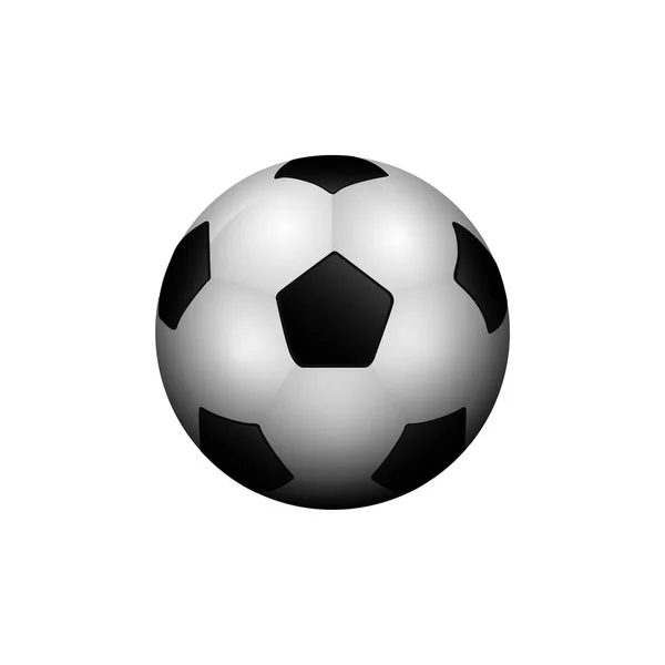 Isolated soccer ball — Stock Vector