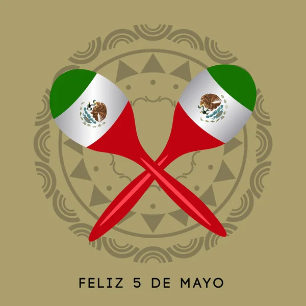 Cinco de mayonez — Stok Vektör