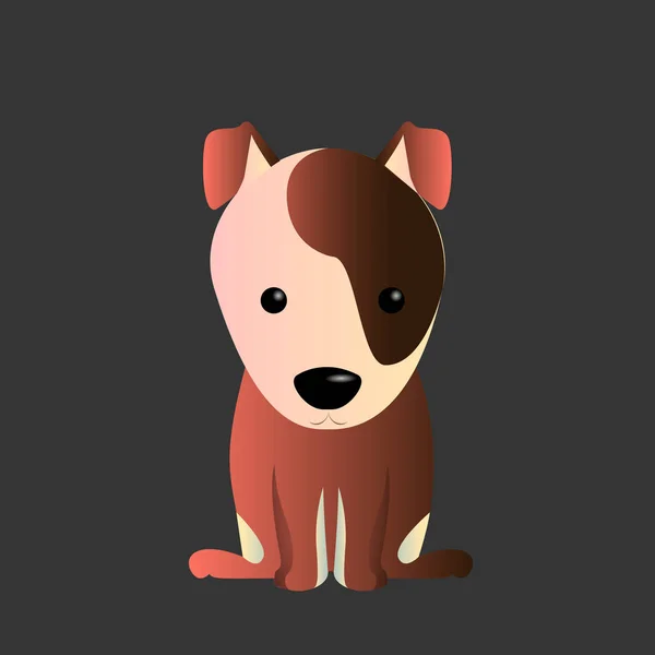 Isolated cute dog — Stock Vector