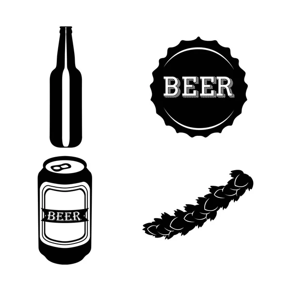 Set of beer icons — Stock Vector