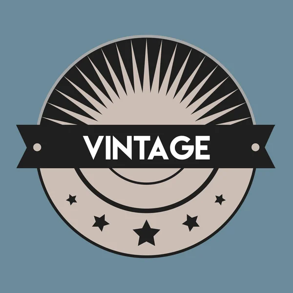 Rótulo vintage isolado — Vetor de Stock