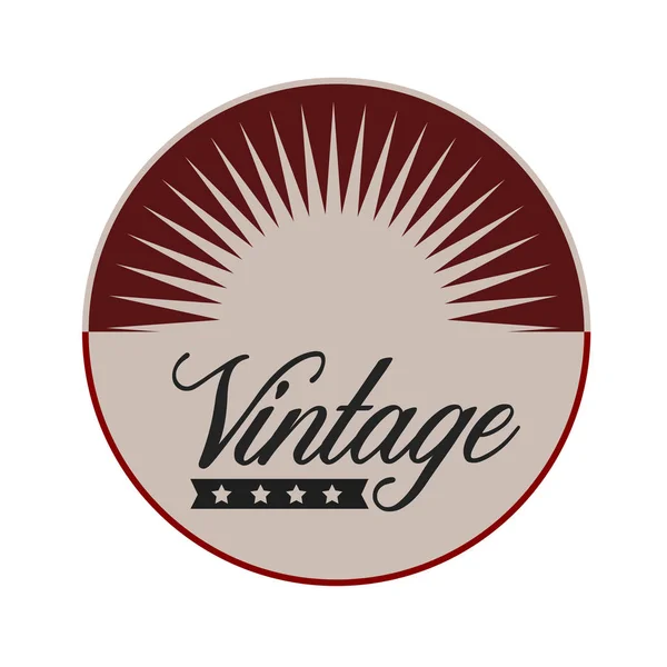 Απομονωμένη vintage ετικέτα — Διανυσματικό Αρχείο