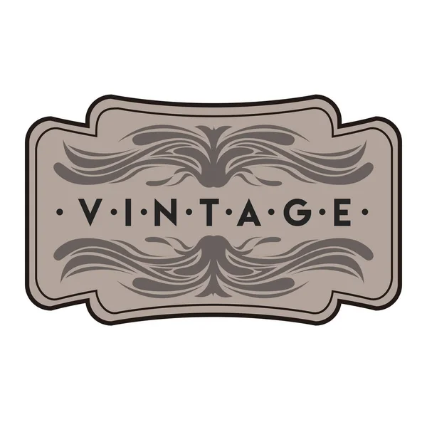 Etiqueta vintage aislada — Vector de stock