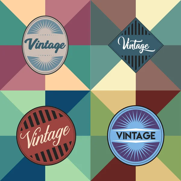 Conjunto de etiquetas vintage — Vector de stock