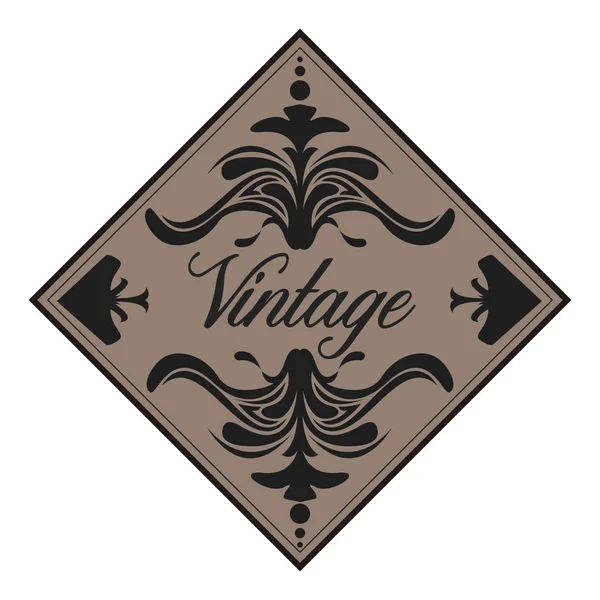 Etiqueta vintage aislada — Vector de stock
