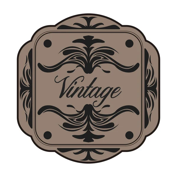 Isoliertes Vintage-Etikett — Stockvektor
