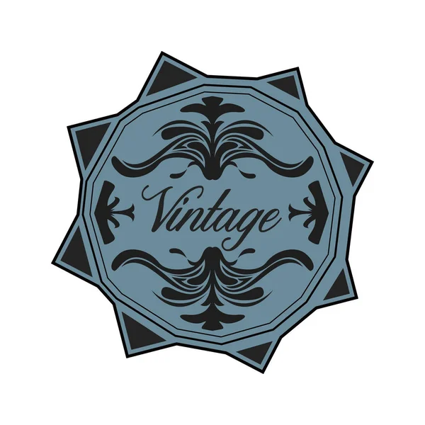 Étiquette vintage isolée — Image vectorielle