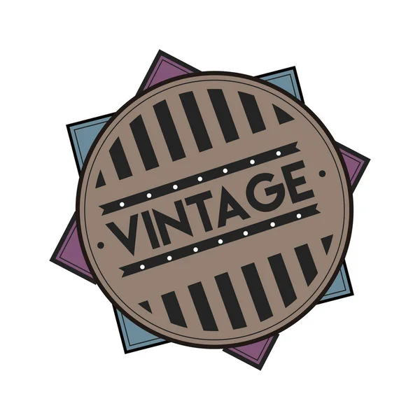 Απομονωμένη vintage ετικέτα — Διανυσματικό Αρχείο