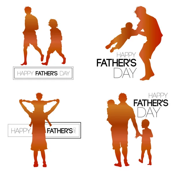 Joyeuse fête des pères — Image vectorielle