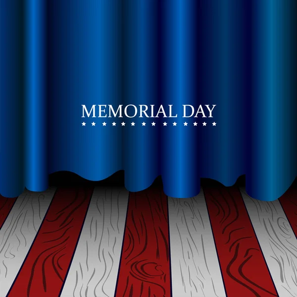 Memorial day illustration — Stock Vector