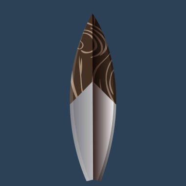 İzole Surfboard illüstrasyon