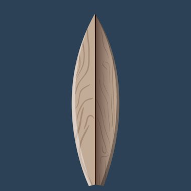 İzole Surfboard illüstrasyon