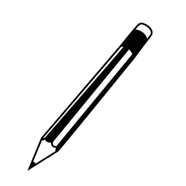 İzole kalem siluet