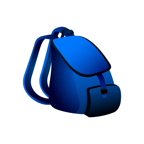 Icono de mochila aislada — Vector de stock