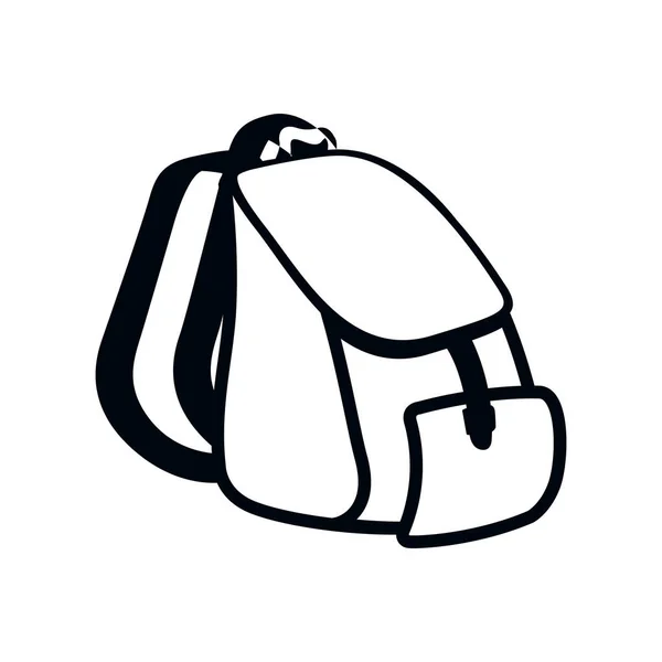 Ізольована рюкзак структури — стоковий вектор