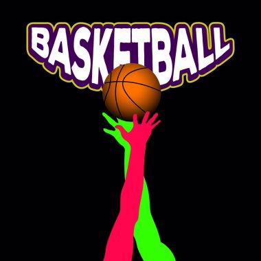 Basketbol maç illüstrasyon