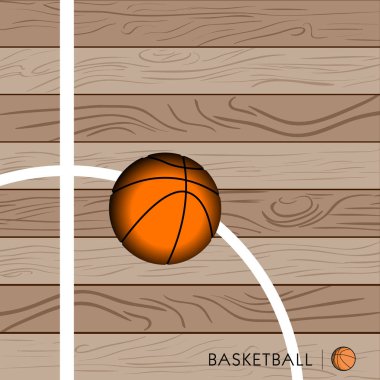 Basketbol alan illüstrasyon