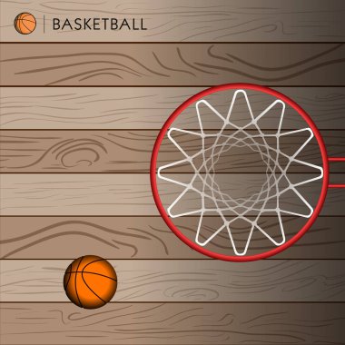 Basketbol alan illüstrasyon