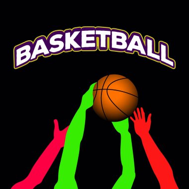 Basketbol maç illüstrasyon