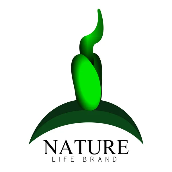 Logo isolé nature — Image vectorielle