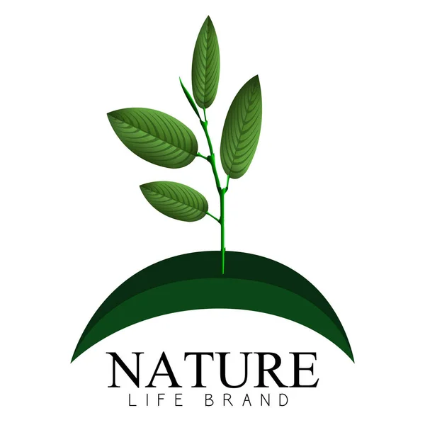 Isolierte Natur Logo — Stockvektor