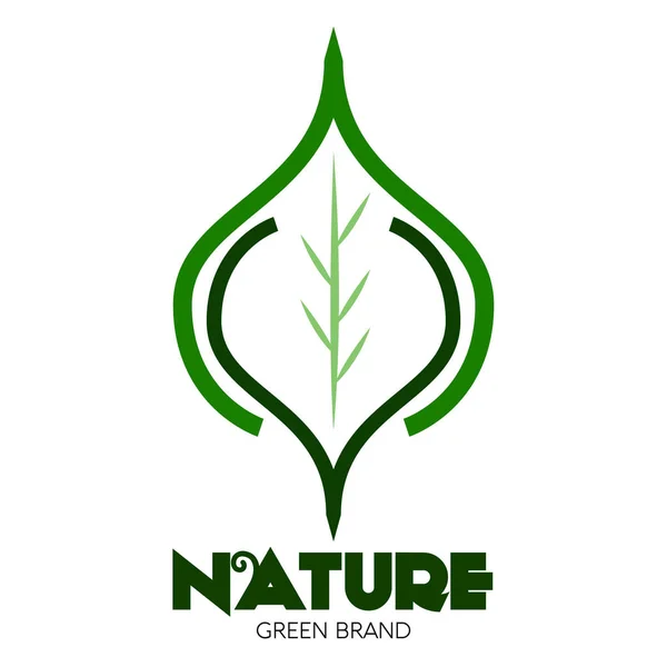 Logo isolé nature — Image vectorielle
