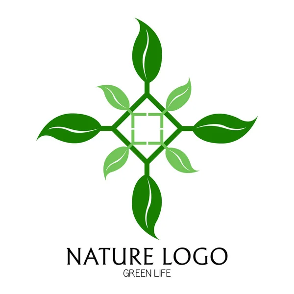 Logo isolé nature — Image vectorielle