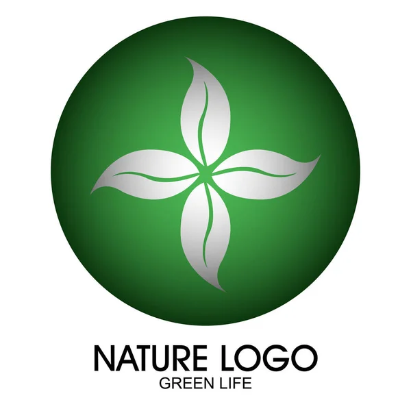 Logo isolé nature — Image vectorielle