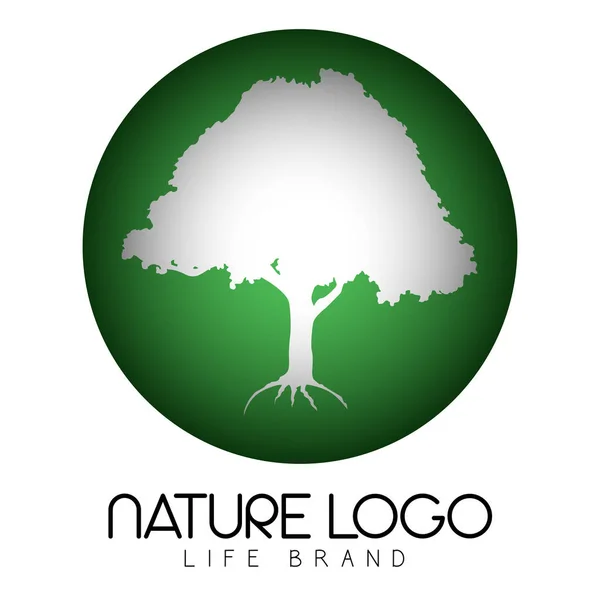 Logo isolé nature — Image vectorielle