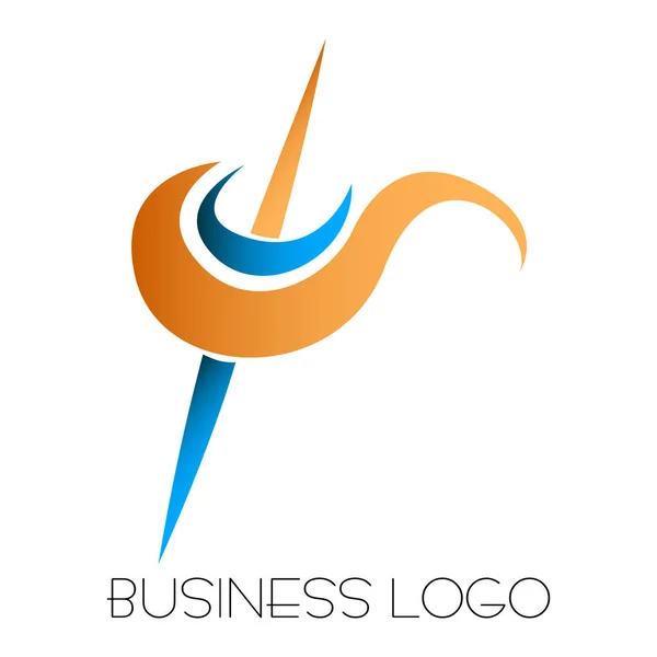 Logo aislado de la empresa — Vector de stock