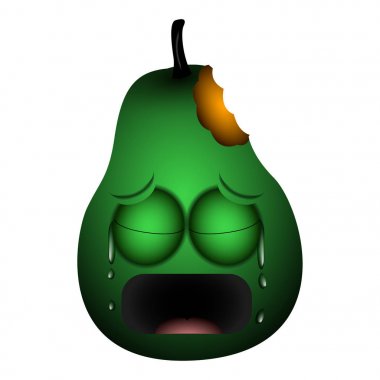 Üzgün izole emote