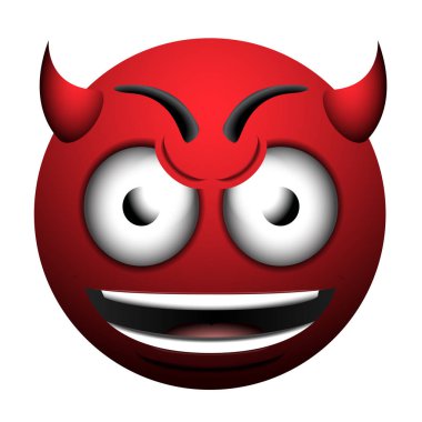 İzole kötü emote