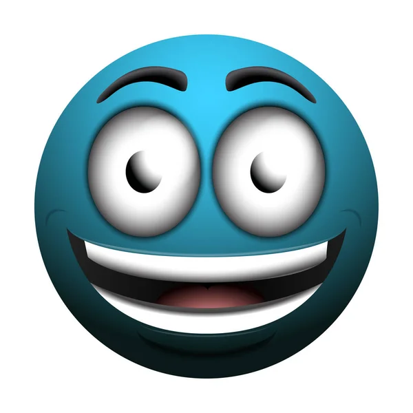 Emote feliz isolado — Vetor de Stock