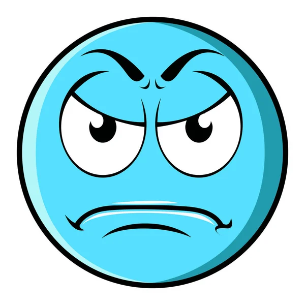 Isolated angry emote — Stock Vector