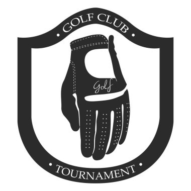İzole golf amblemi