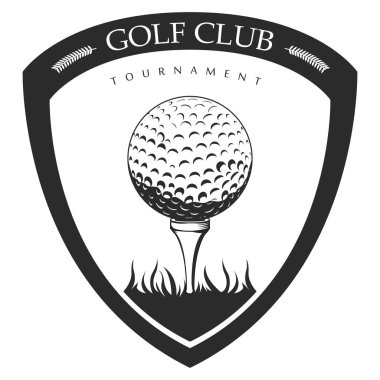 İzole golf amblemi