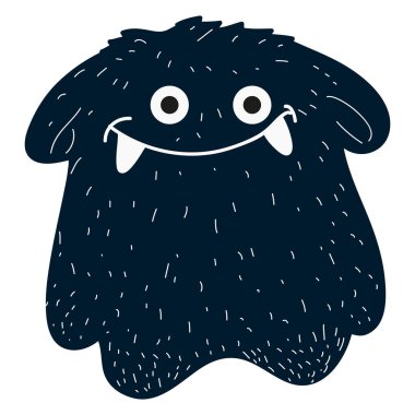 İzole monster eskiz