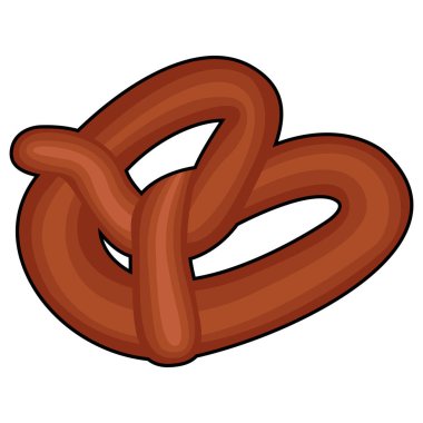 İzole simit illüstrasyon