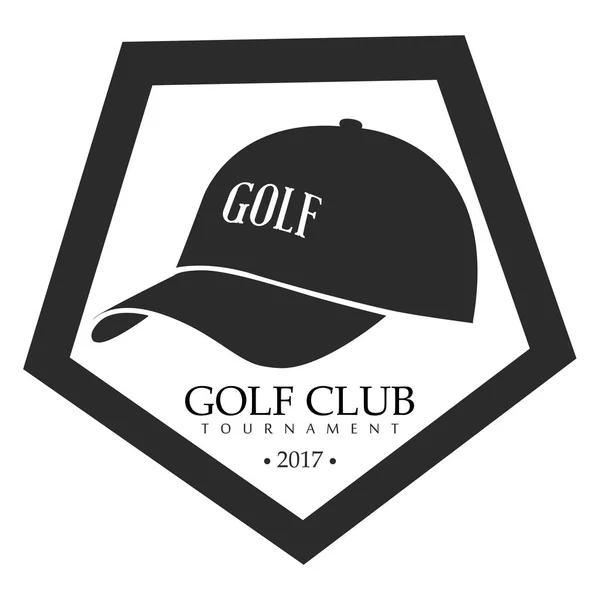 Emblema de golfe isolado — Vetor de Stock