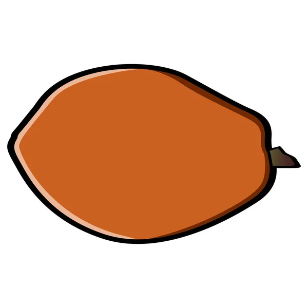 İzole papaya illüstrasyon — Stok Vektör