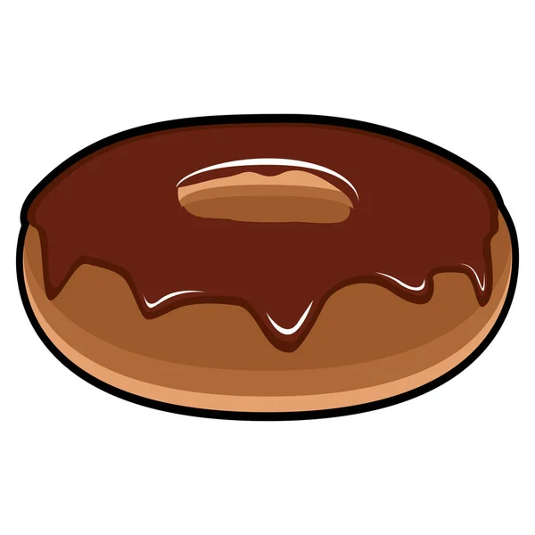 Donut de couleur isolé — Image vectorielle