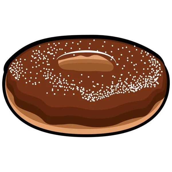 고립 된 색된 도넛 — 스톡 벡터