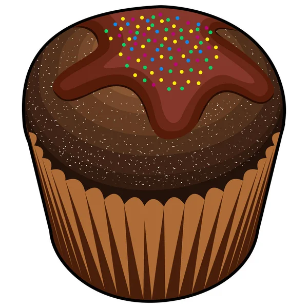 Vereinzelte Muffin-Illustration — Stockvektor