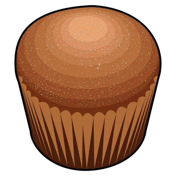 Vereinzelte Muffin-Illustration — Stockvektor